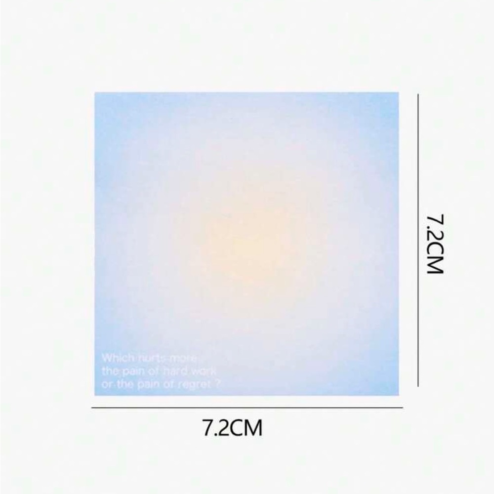 4pcs Gradient Color Random Sticky Note - Picture 5 of 5